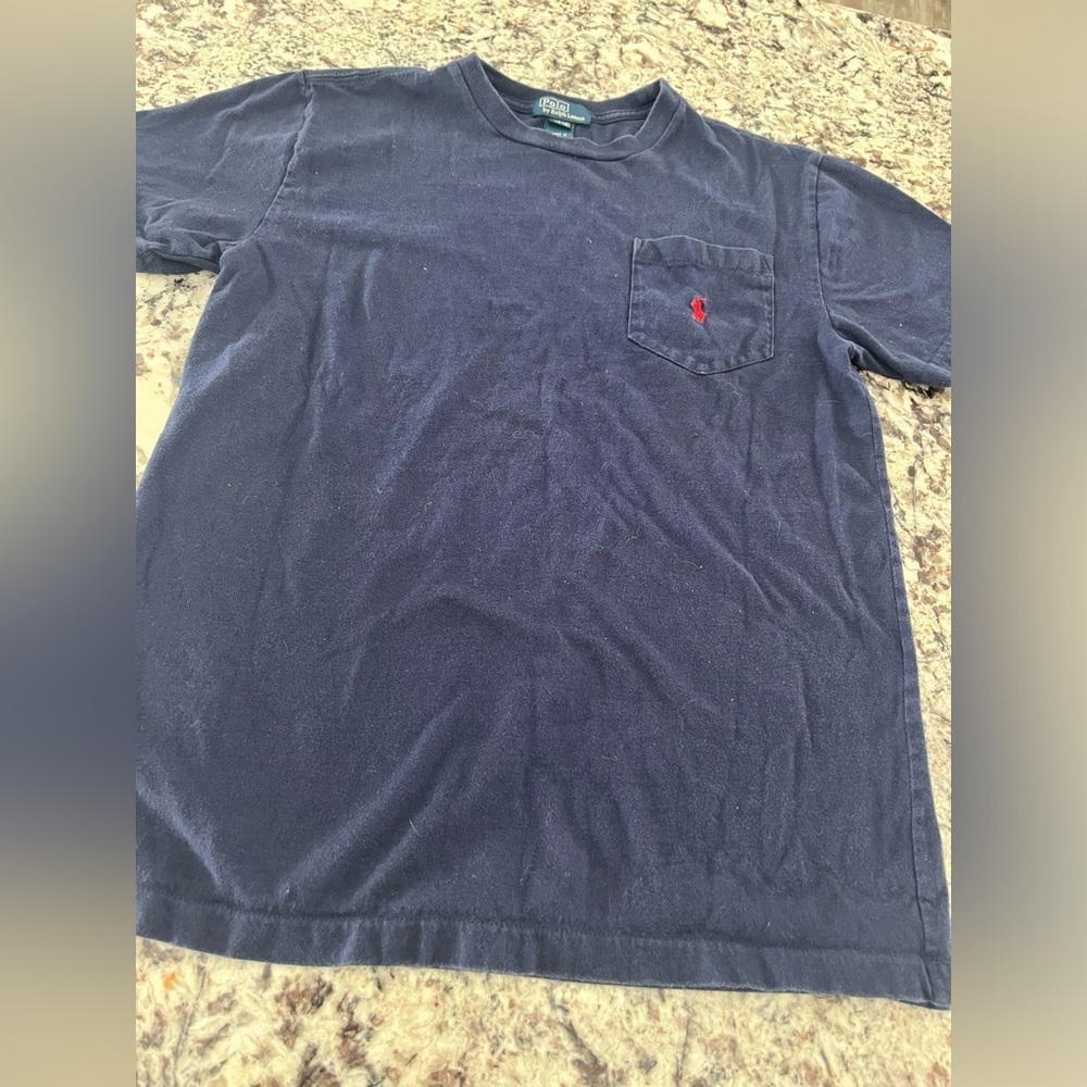 Boys size‎ L Navy Blue Polo by Ralph Lauren Shirt